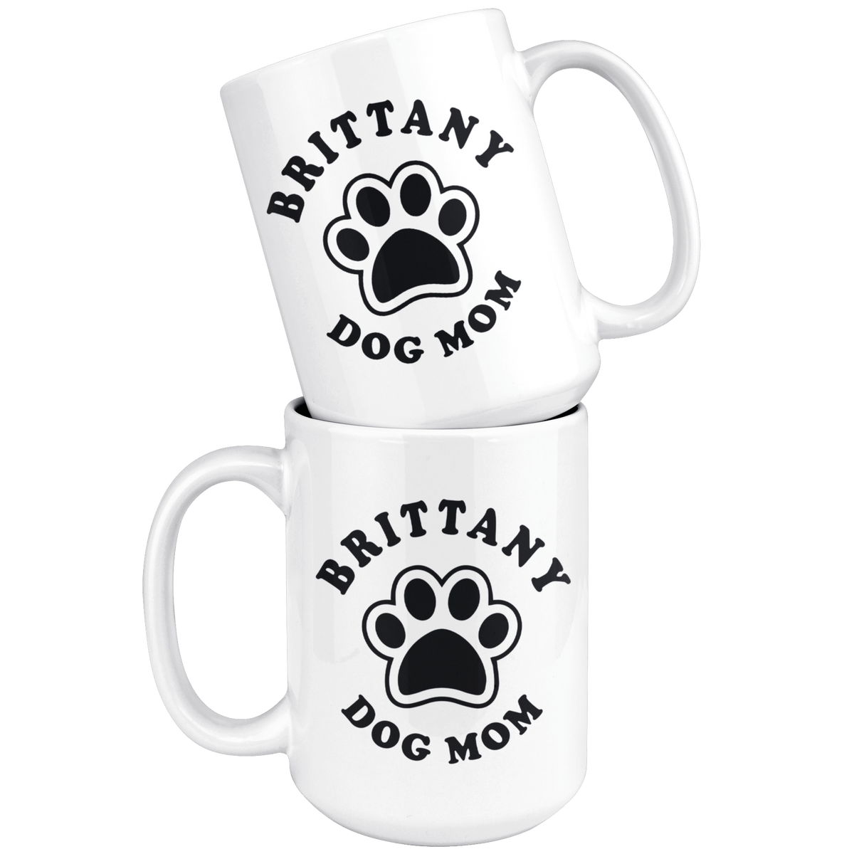 Brittany Dog Mom Coffee / Tea Ceramic Mug - 11oz / 15oz Drinkware