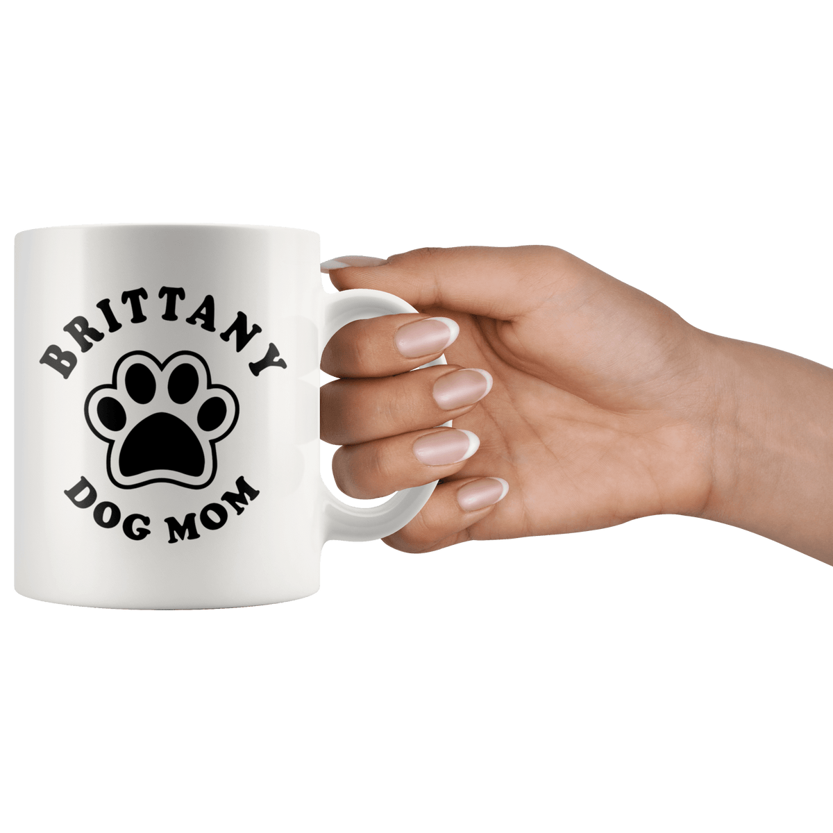 Brittany Dog Mom Coffee / Tea Ceramic Mug - 11oz / 15oz Drinkware