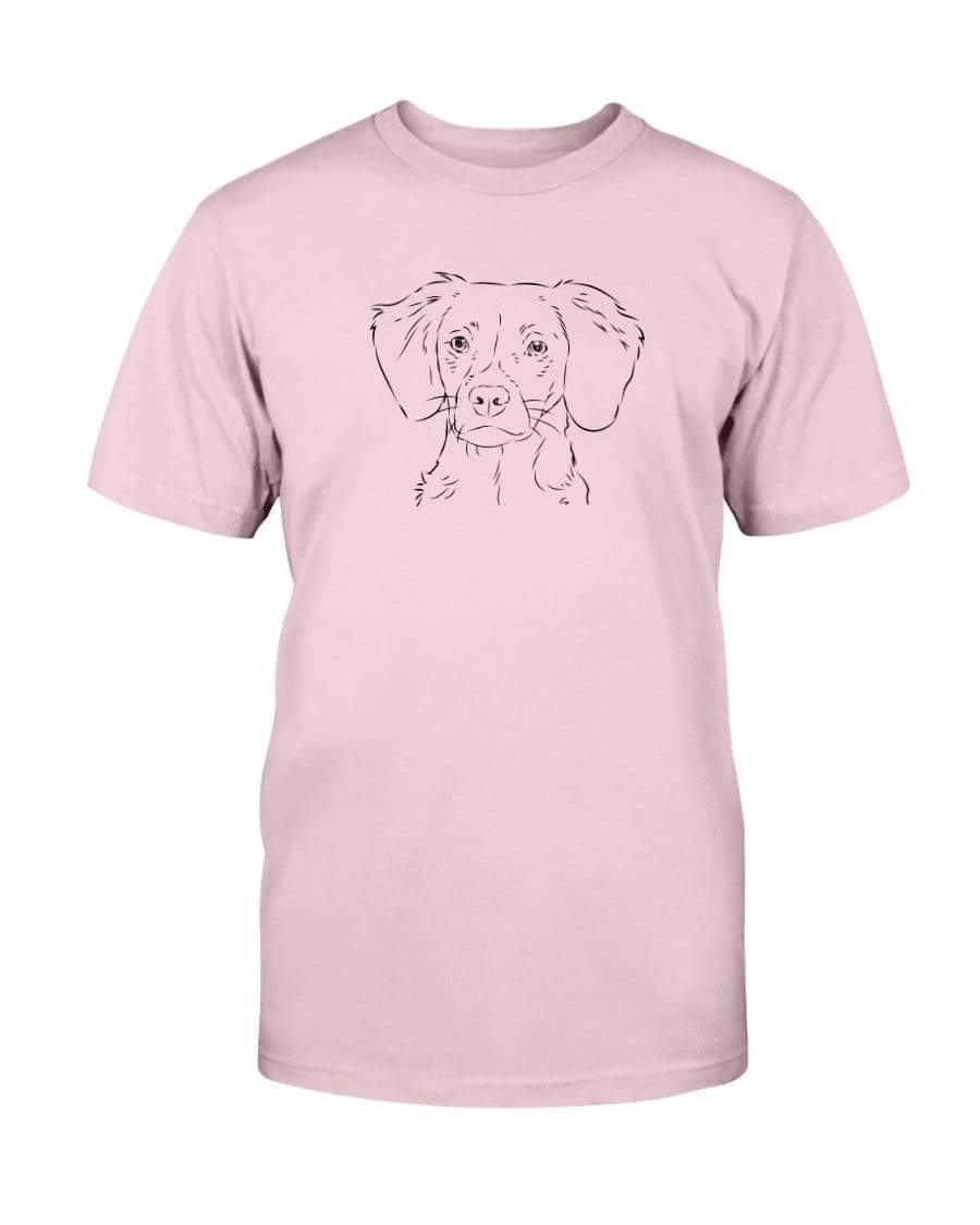 Brittany Doodle Doggies Super Soft Unisex T-Shirt Shirts Pink / S