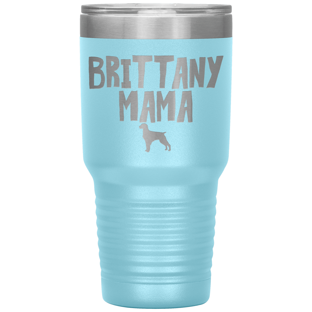 Brittany Mama 30 Oz Vacuum Tumbler Tumblers Light Blue