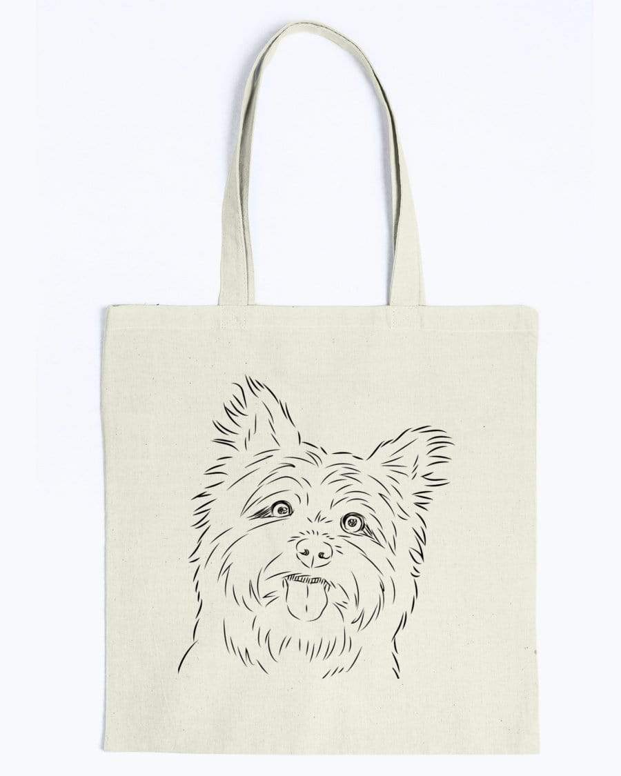 Cairn Terrier Doodle Dogs Canvas Tote Bag Accessories Natural / M