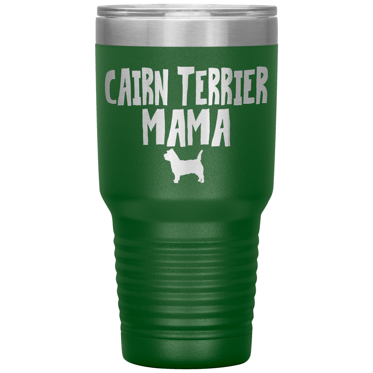Cairn Terrier Mama 30 Oz Vacuum Tumbler Tumblers Green