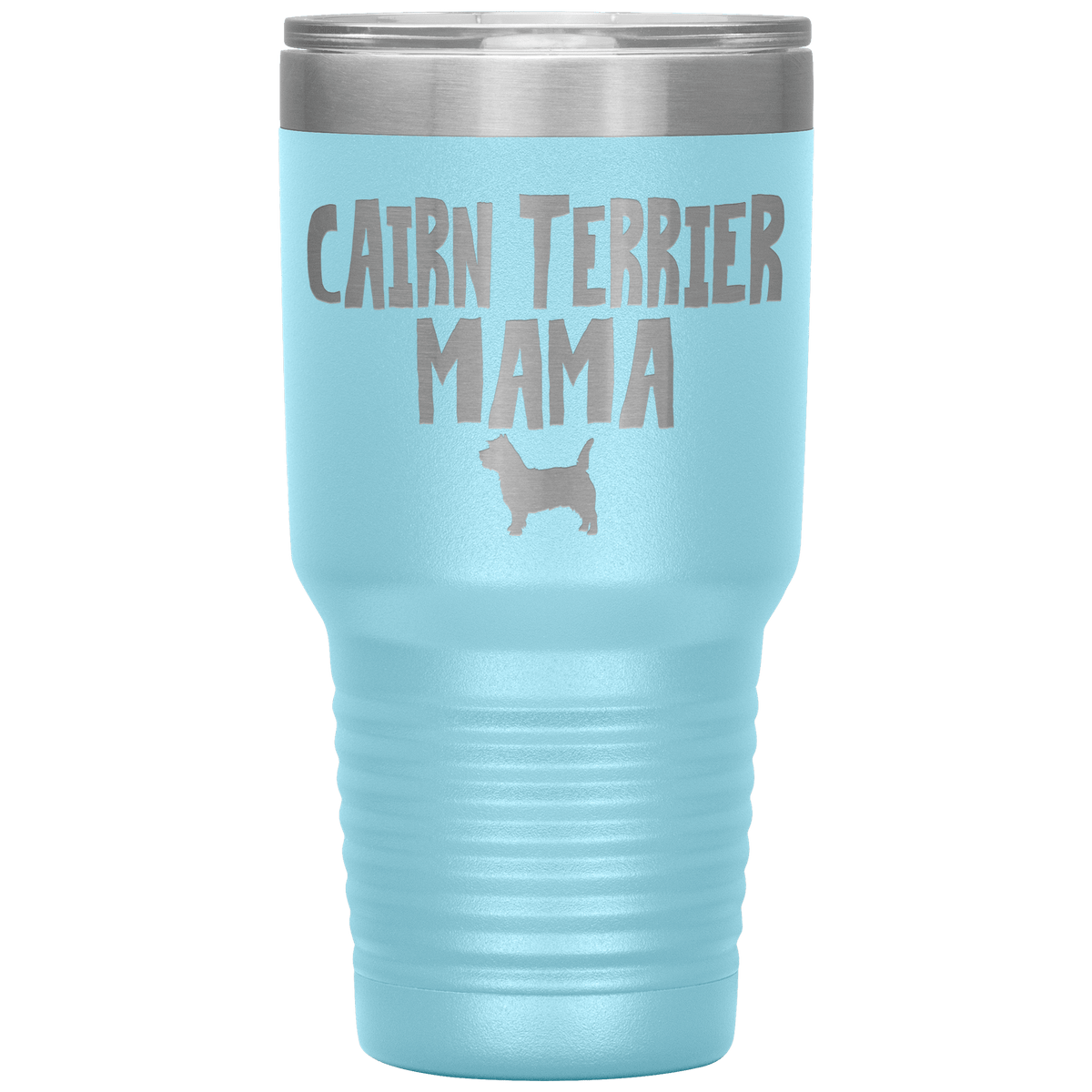 Cairn Terrier Mama 30 Oz Vacuum Tumbler Tumblers Light Blue