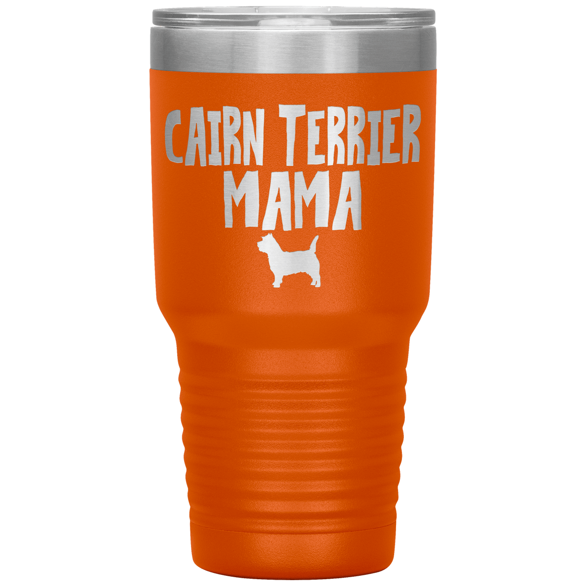 Cairn Terrier Mama 30 Oz Vacuum Tumbler Tumblers Orange