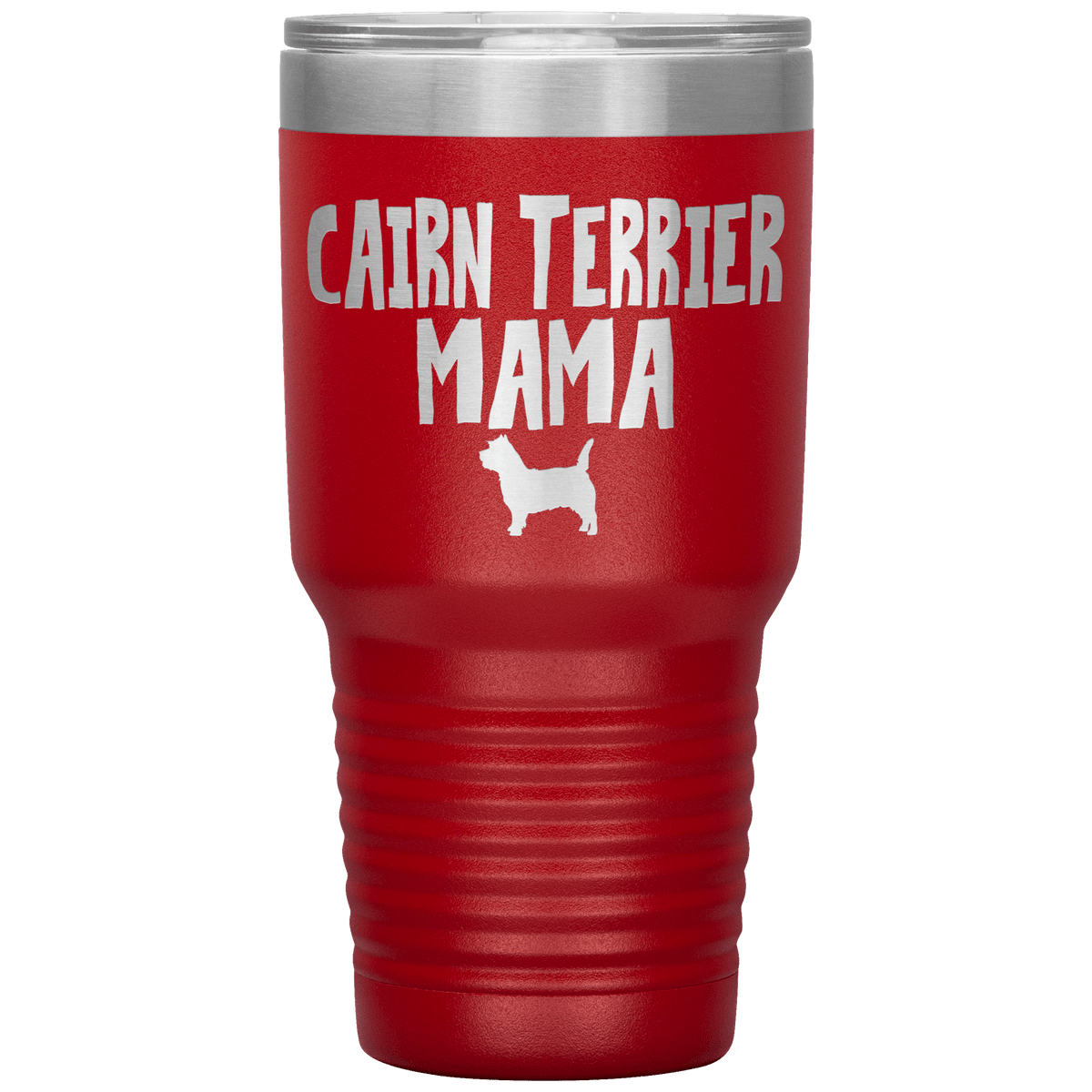 Cairn Terrier Mama 30 Oz Vacuum Tumbler Tumblers Red