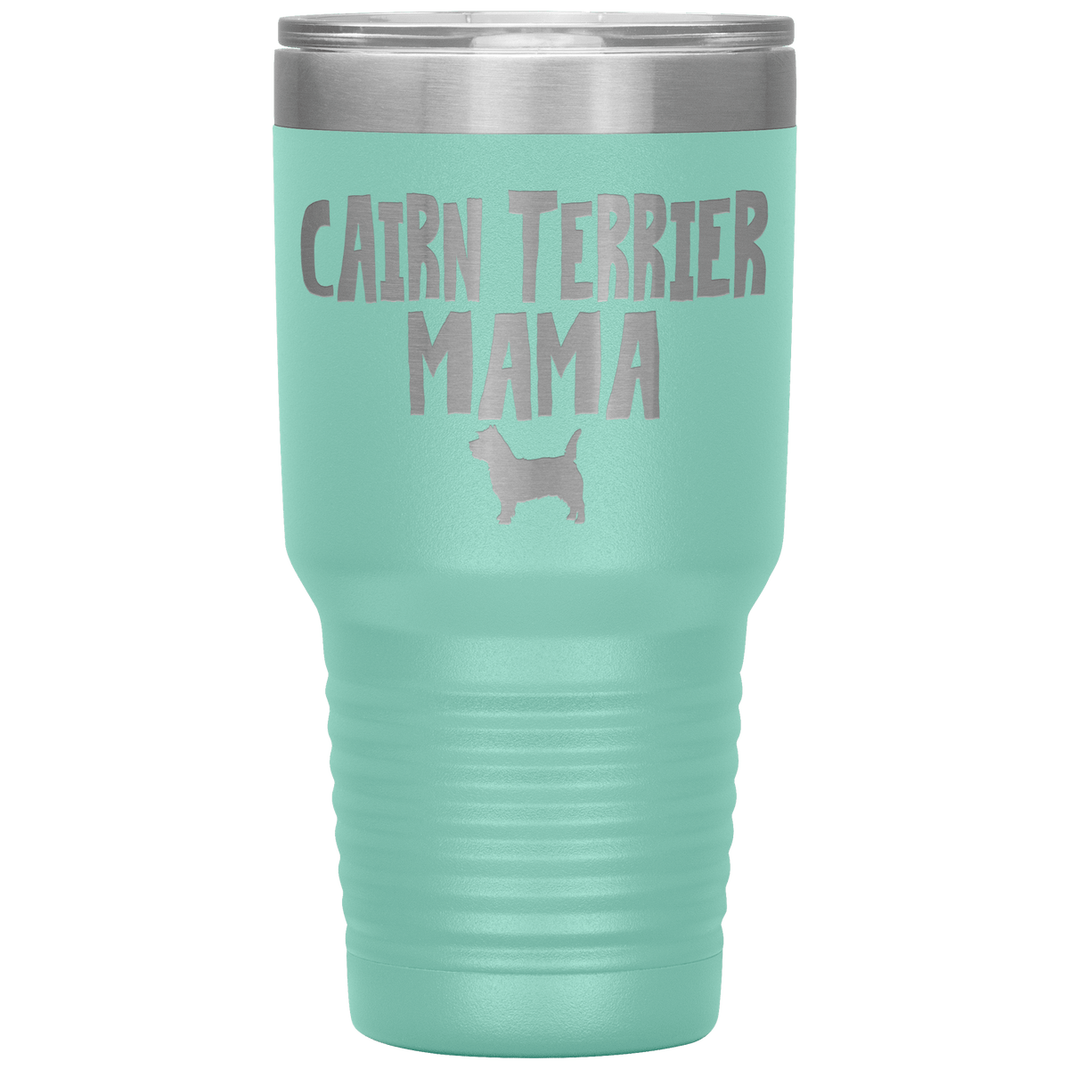Cairn Terrier Mama 30 Oz Vacuum Tumbler Tumblers Teal