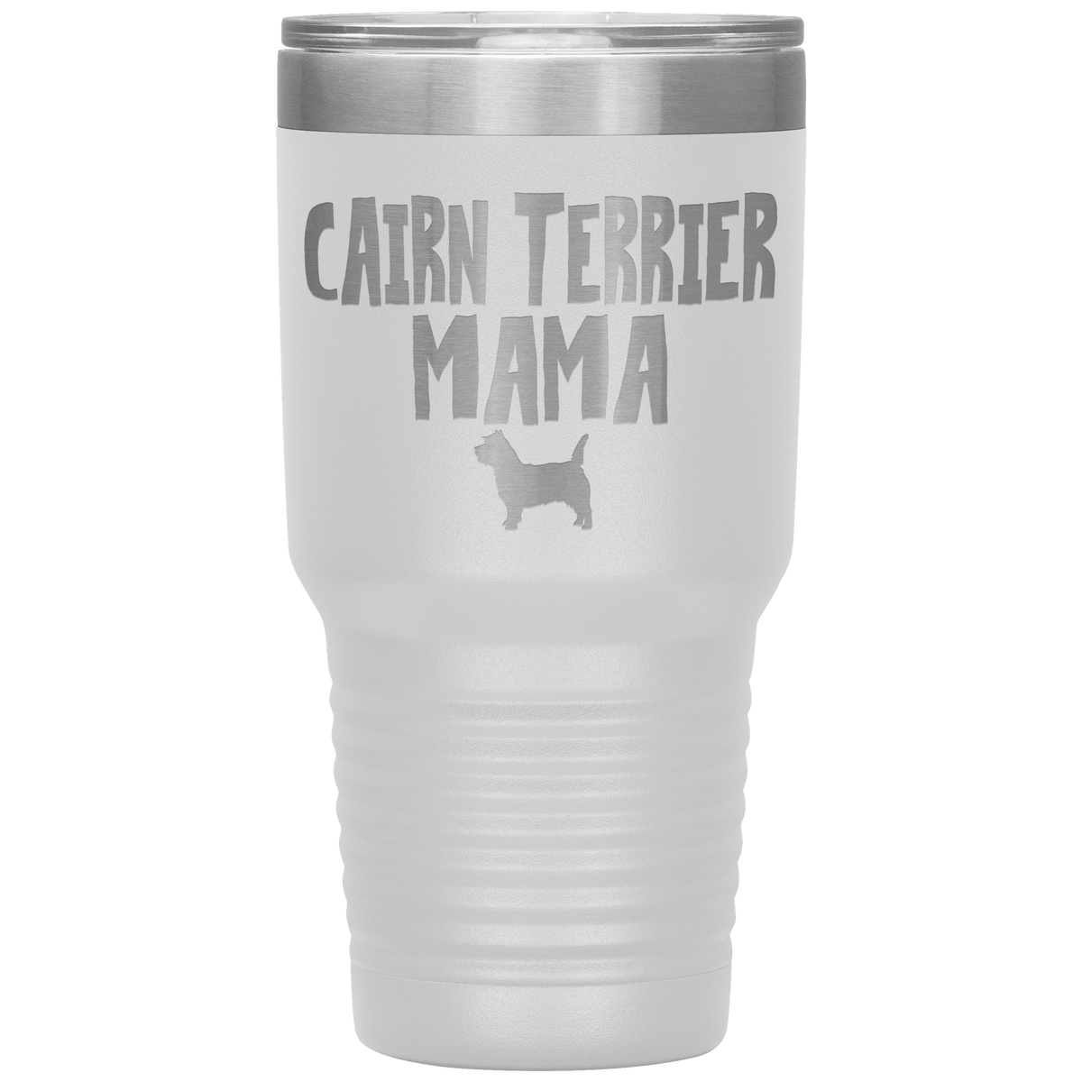 Cairn Terrier Mama 30 Oz Vacuum Tumbler Tumblers White