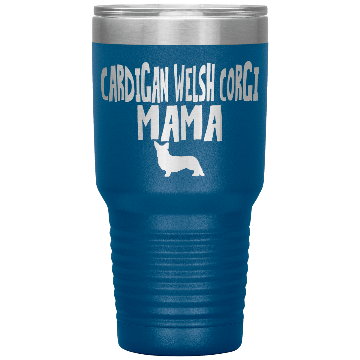 Cardigan Welsh Corgi Mama 30 Oz Vacuum Tumbler Tumblers Blue