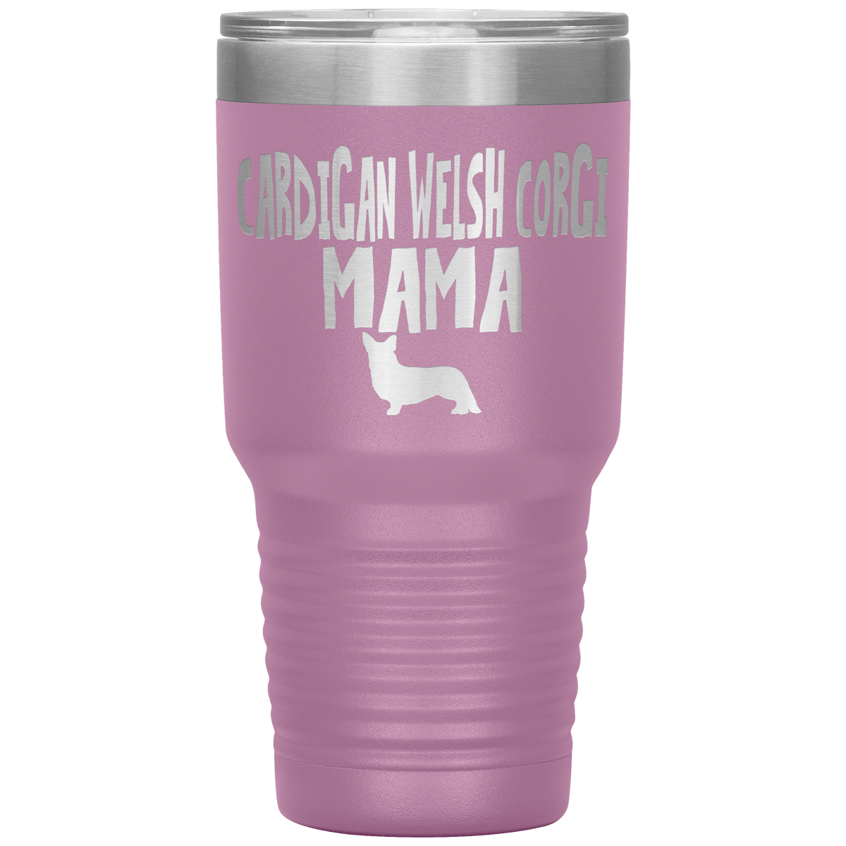 Cardigan Welsh Corgi Mama 30 Oz Vacuum Tumbler Tumblers Light Purple