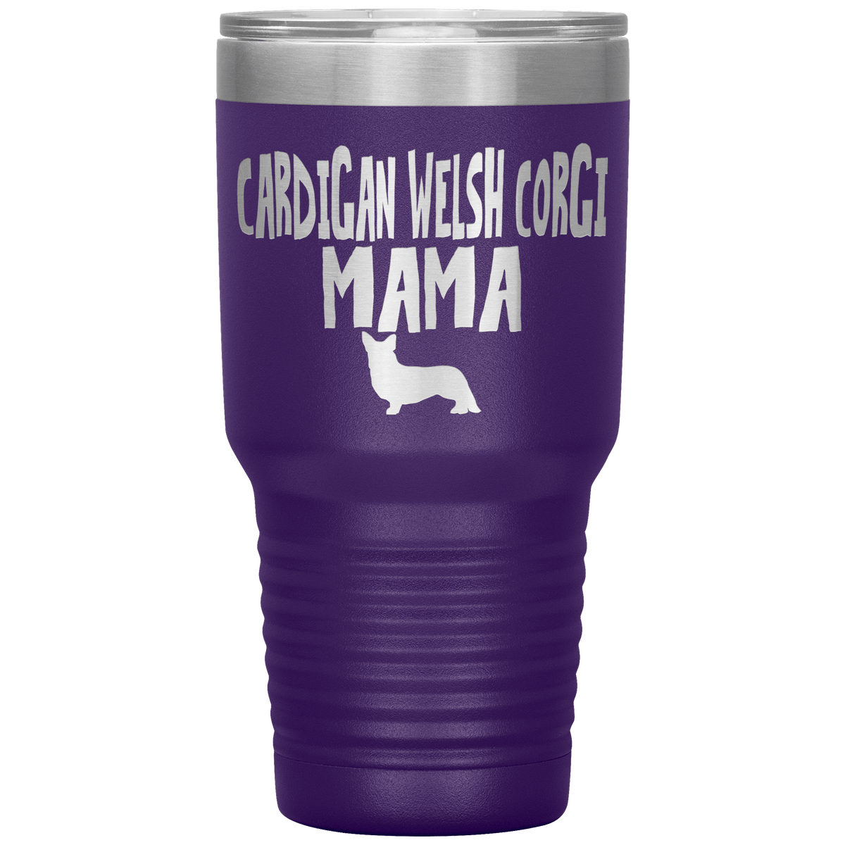 Cardigan Welsh Corgi Mama 30 Oz Vacuum Tumbler Tumblers Purple