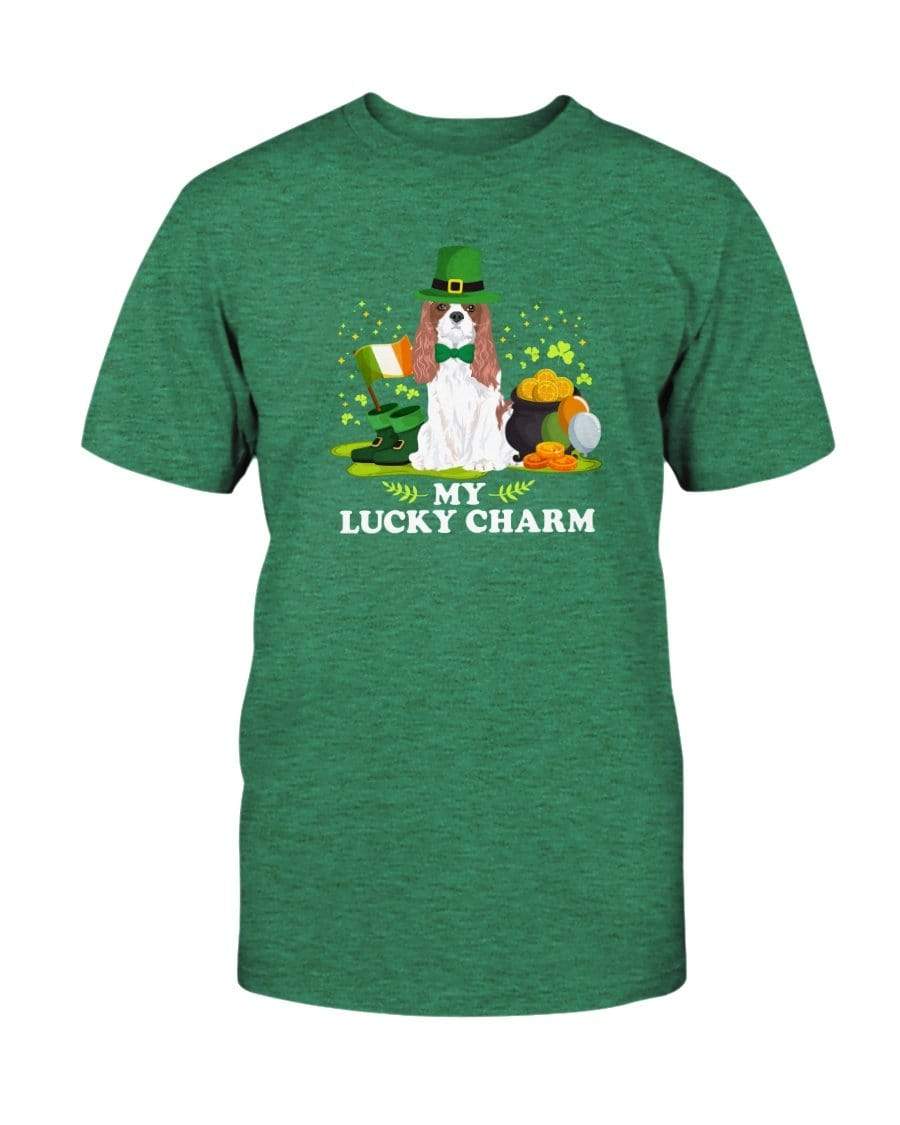 Cavalier King Charles St. Patricks Day My Lucky Charm Unisex T-Shirt Shirts Heather Kelly / S
