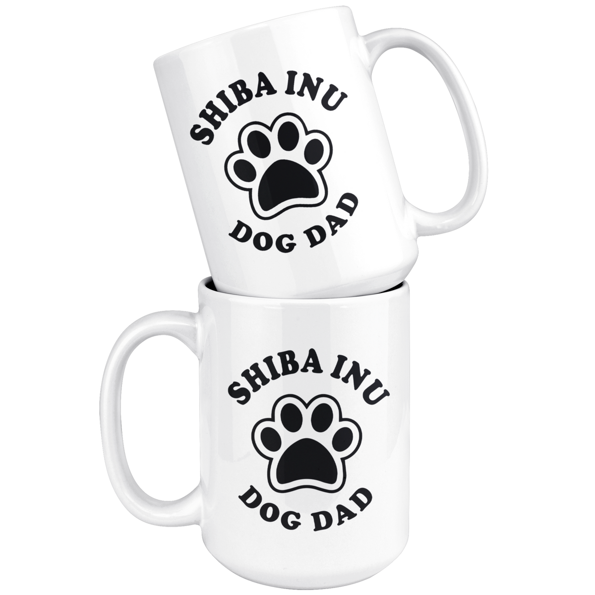 Shiba Inu Dog Dad Coffee / Tea Ceramic Mug - 11oz / 15oz