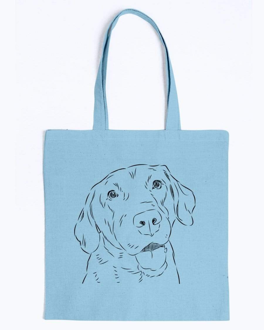 Chesapeake Bay Retriever Doodle Dogs Canvas Tote Bag Accessories Light Blue / M