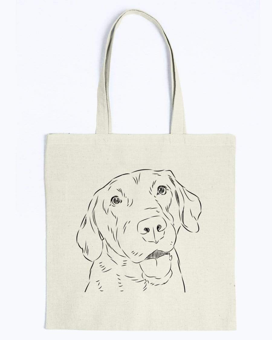 Chesapeake Bay Retriever Doodle Dogs Canvas Tote Bag Accessories Natural / M