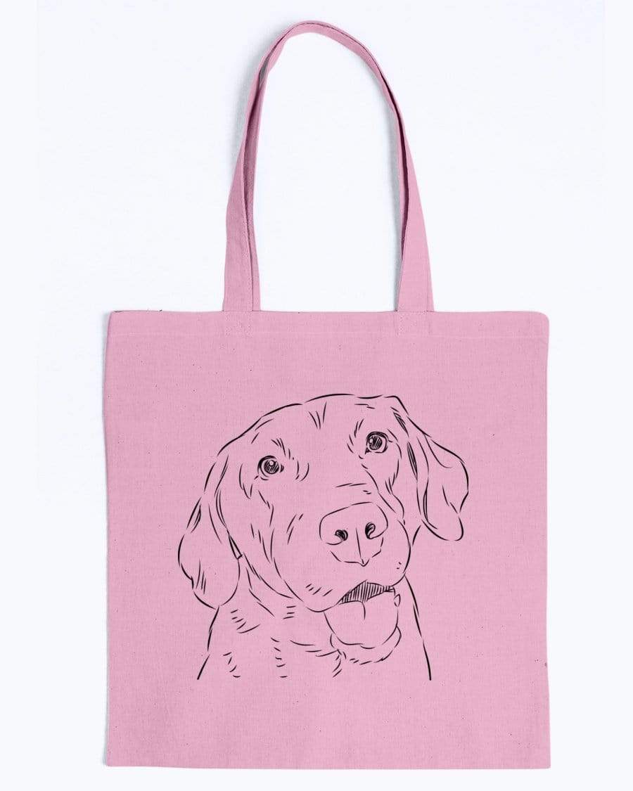 Chesapeake Bay Retriever Doodle Dogs Canvas Tote Bag Accessories Pink / M