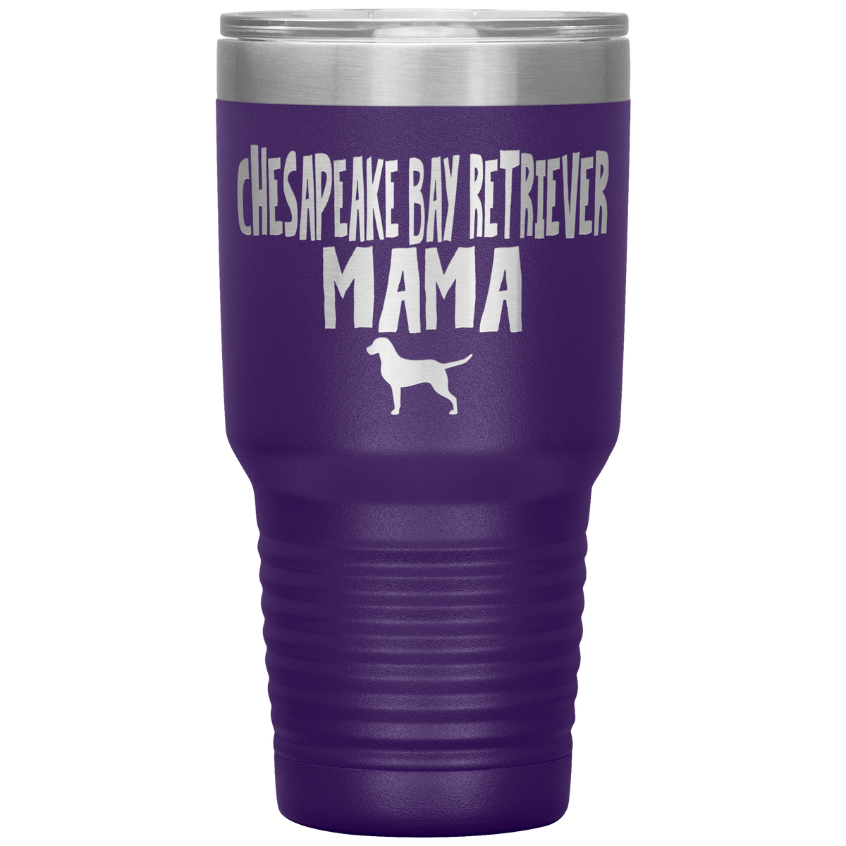 Chesapeake Bay Retriever Mama 30 Oz Vacuum Tumbler Tumblers Purple