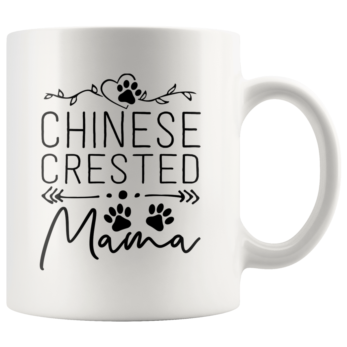 Chinese Crested Dog Mama Coffee / Tea Ceramic Mug - 11oz / 15oz Drinkware 11oz Mug