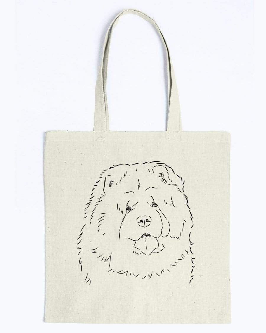 Chow Chow Doodle Dogs Canvas Tote Bag Accessories Natural / M