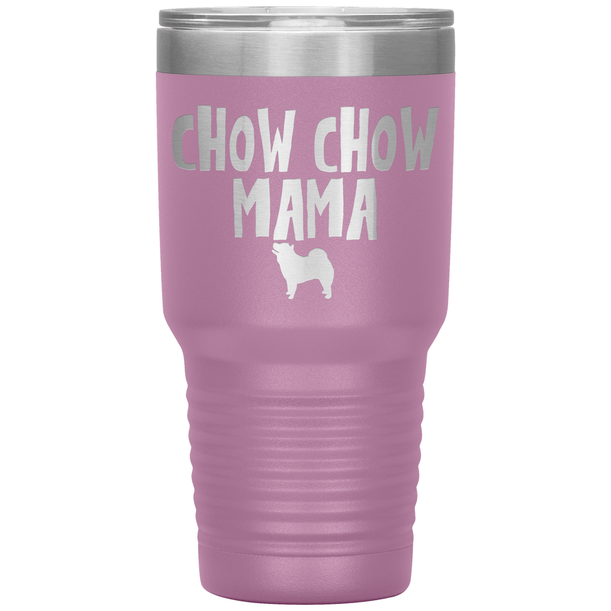 Chow Chow Mama 30 Oz Vacuum Tumbler Tumblers Light Purple