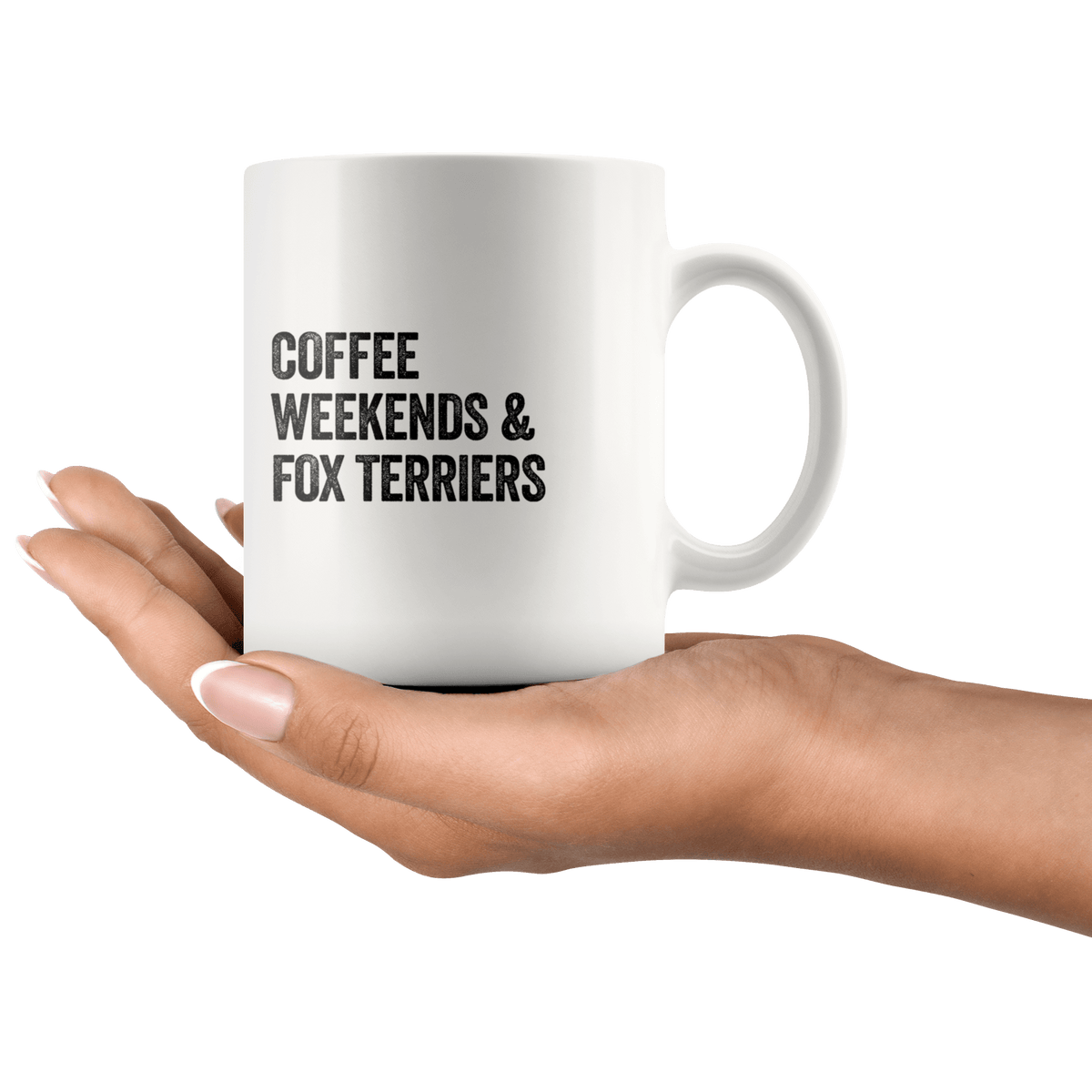 Coffee Weekends and Fox Terriers Coffee / Tea Ceramic Mug - 11oz / 15oz Drinkware