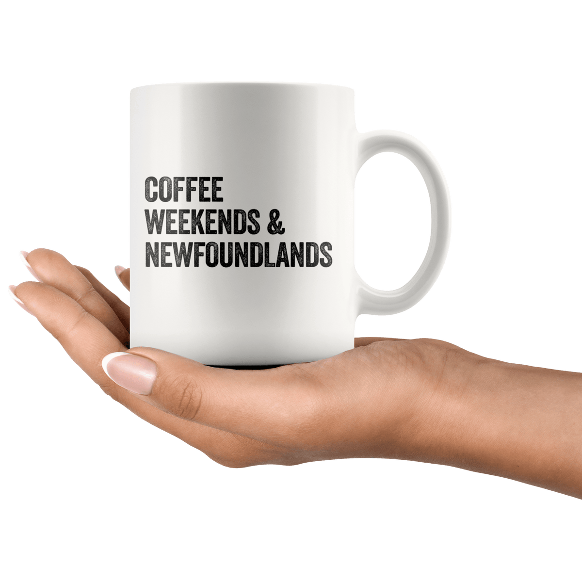 Coffee Weekends and Newfoundlands Coffee / Tea Ceramic Mug - 11oz / 15oz Drinkware