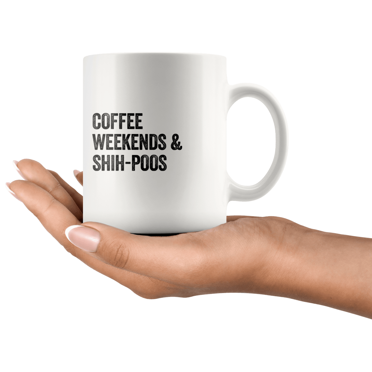 Coffee Weekends and Shih Poos Coffee / Tea Ceramic Mug - 11oz / 15oz Drinkware