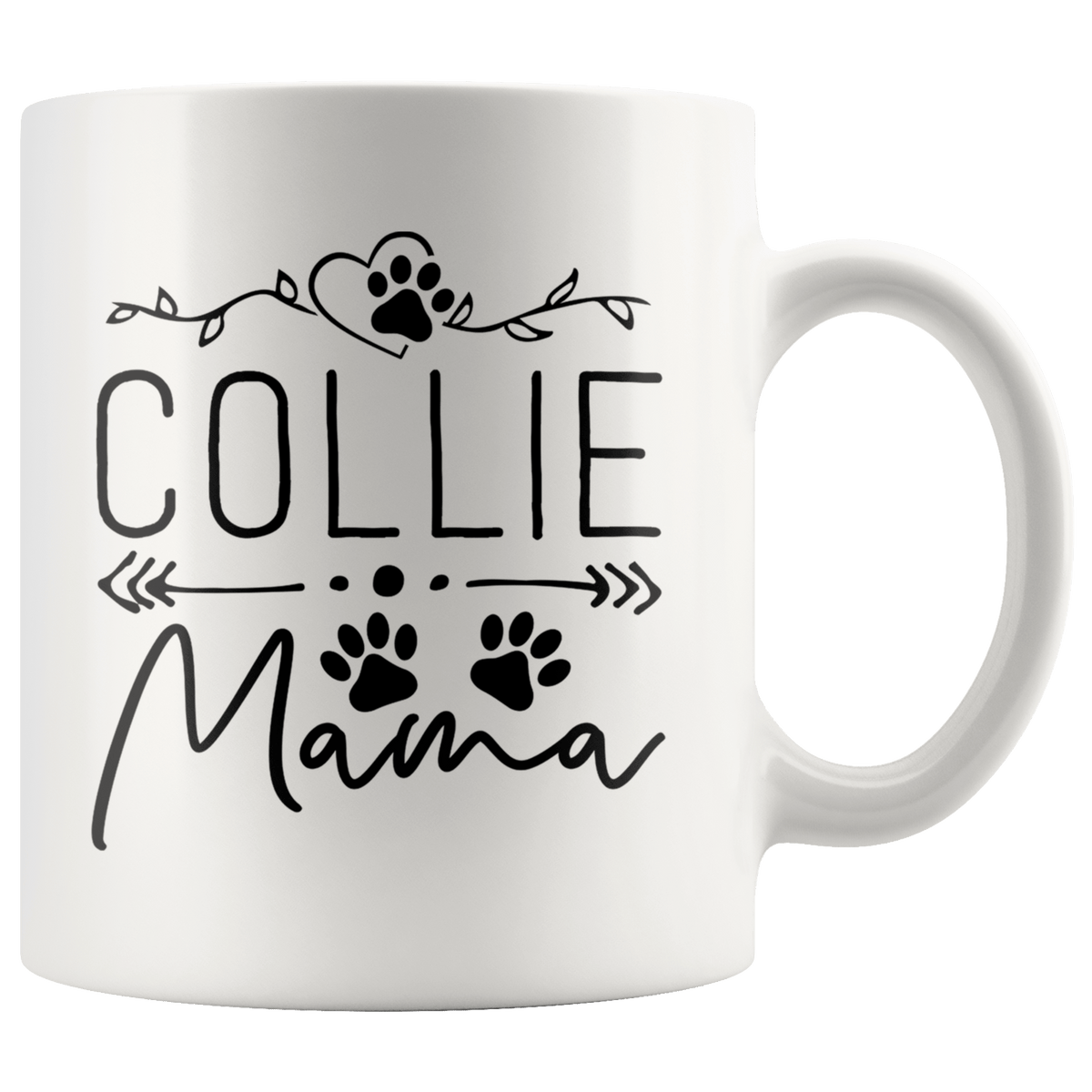 Collie Dog Mama Coffee / Tea Ceramic Mug - 11oz / 15oz Drinkware 11oz Mug