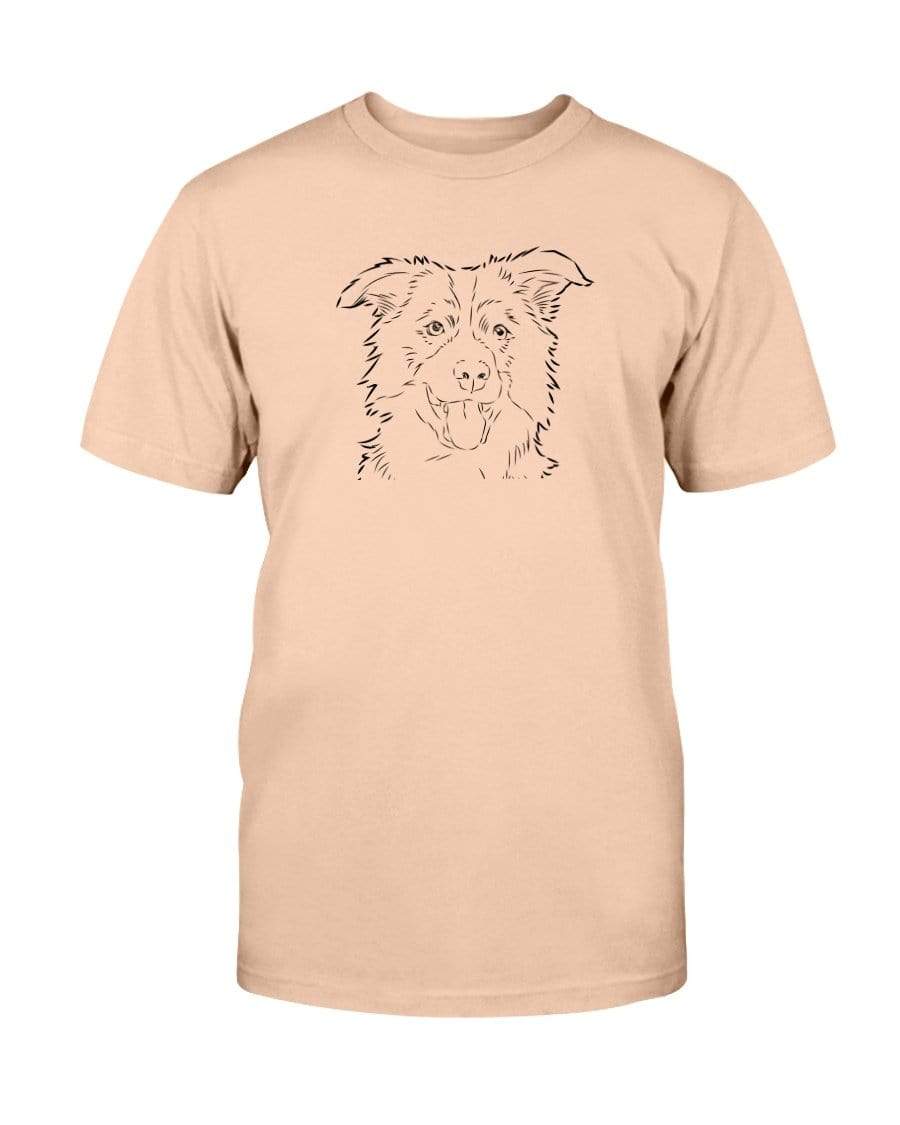 Collie Doodle Doggies Super Soft Unisex T-Shirt Shirts Sunset / S