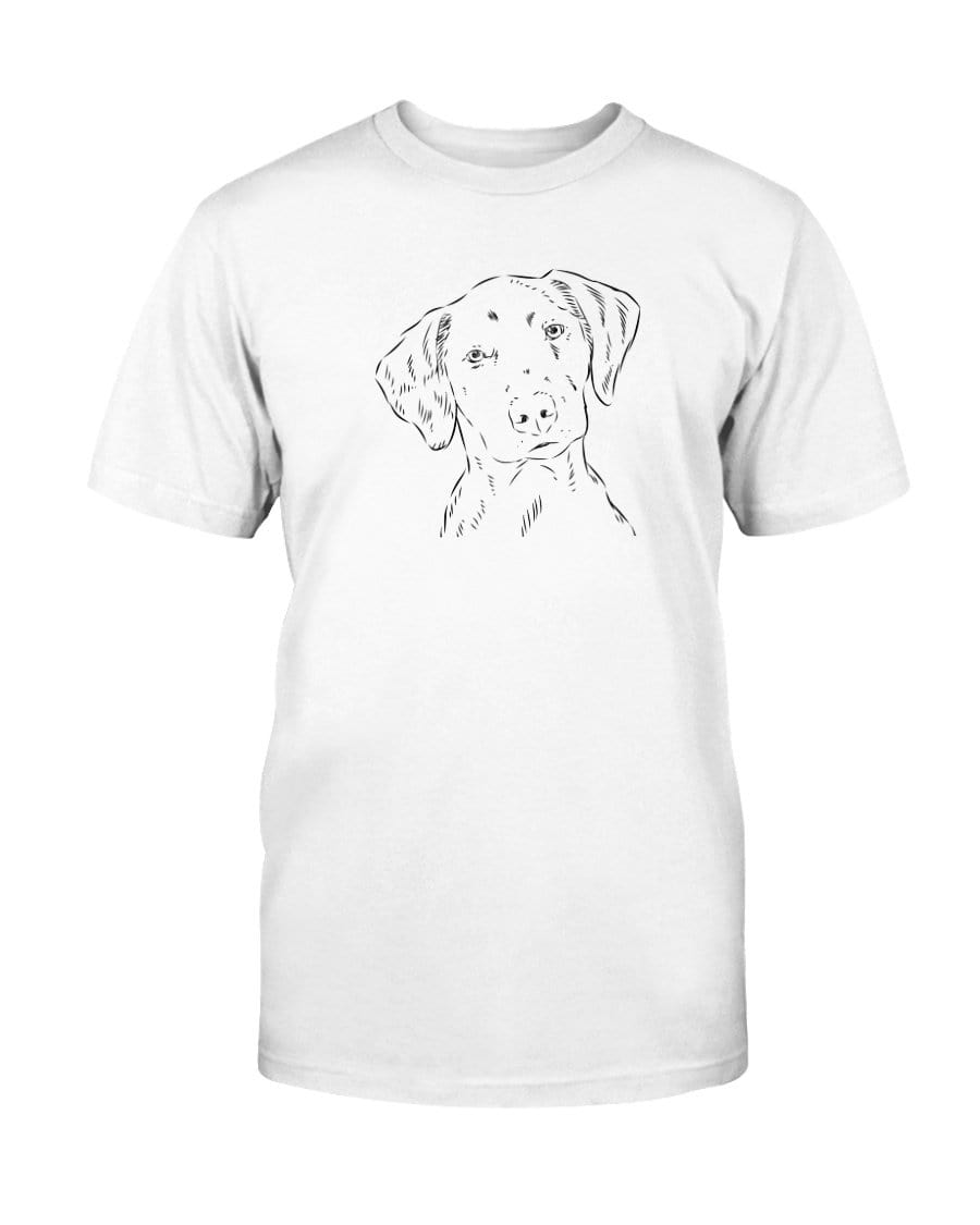Dalmatian Doodle Doggies Super Soft Unisex T-Shirt Shirts Solid White Blender / S
