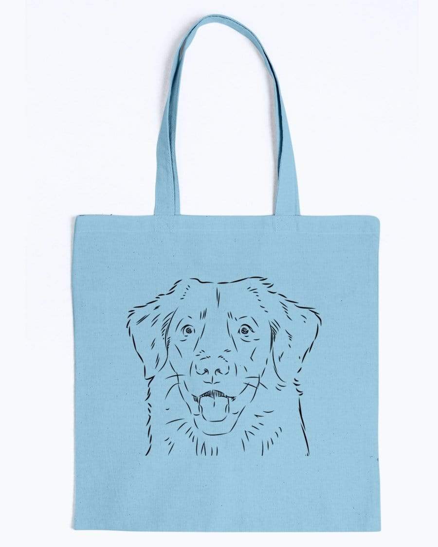 Duck Tolling Retriever Doodle Dogs Canvas Tote Bag Accessories Light Blue / M