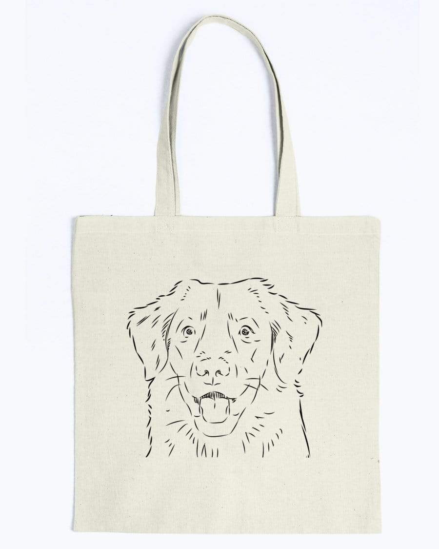 Duck Tolling Retriever Doodle Dogs Canvas Tote Bag Accessories Natural / M
