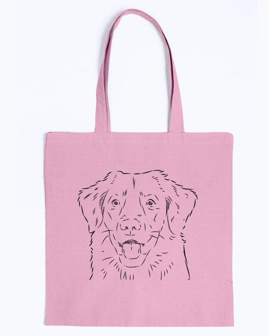 Duck Tolling Retriever Doodle Dogs Canvas Tote Bag Accessories Pink / M