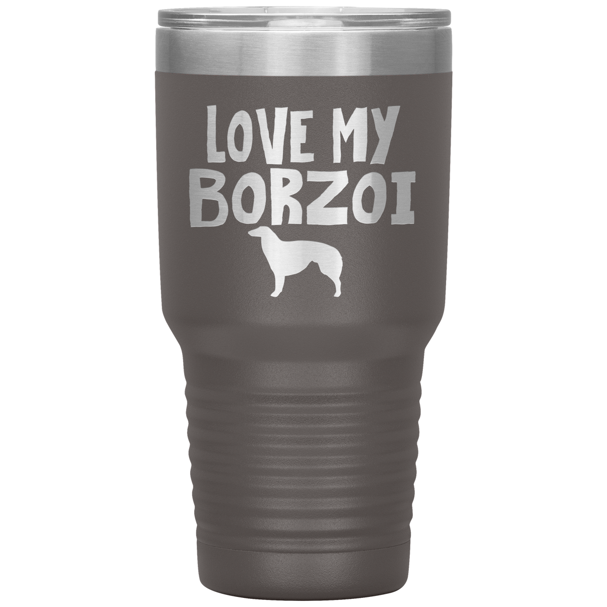 Love My Borzoi 30 Oz Vacuum Tumbler