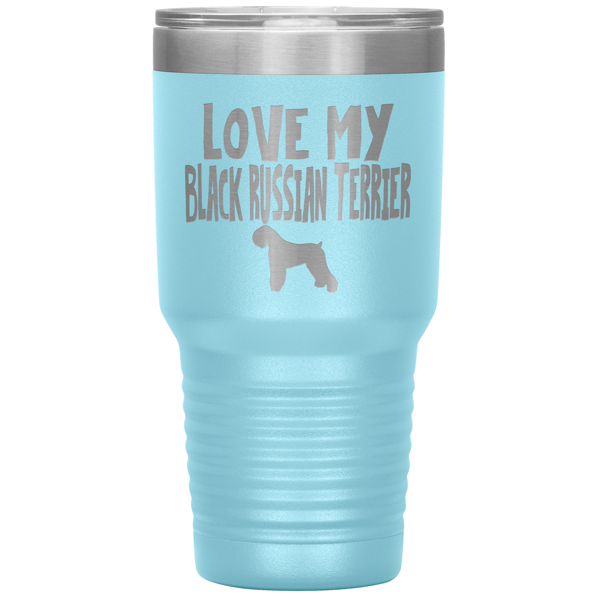 Love My Black Russian Terrier 30 Oz Vacuum Tumbler