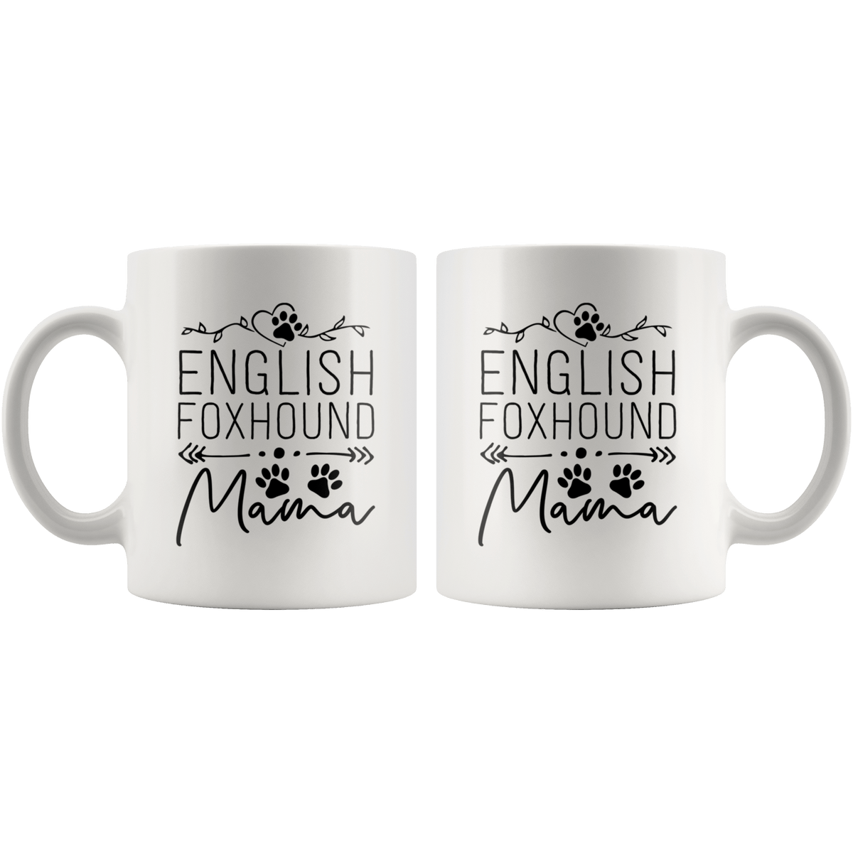 English Foxhound Dog Mama Coffee / Tea Ceramic Mug - 11oz / 15oz Drinkware