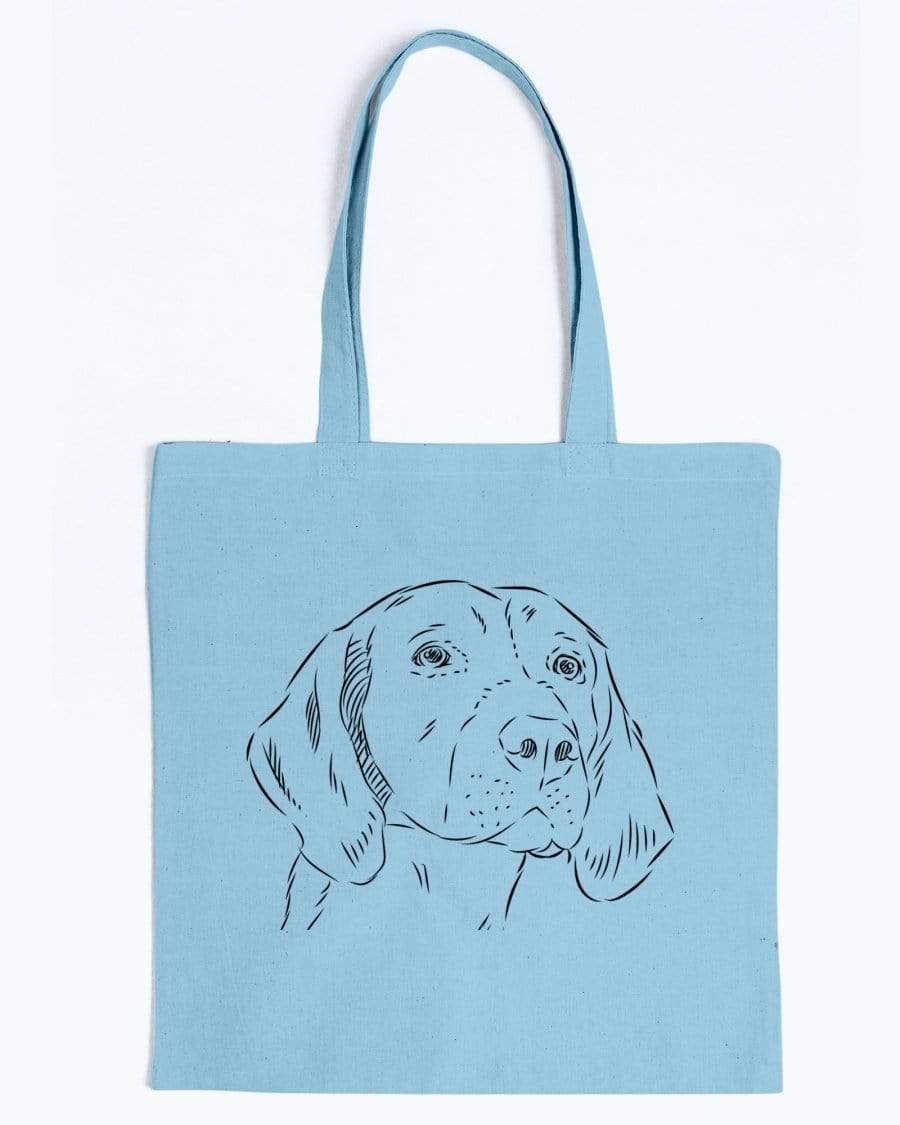 English Foxhound Doodle Dogs Canvas Tote Bag Accessories Light Blue / M