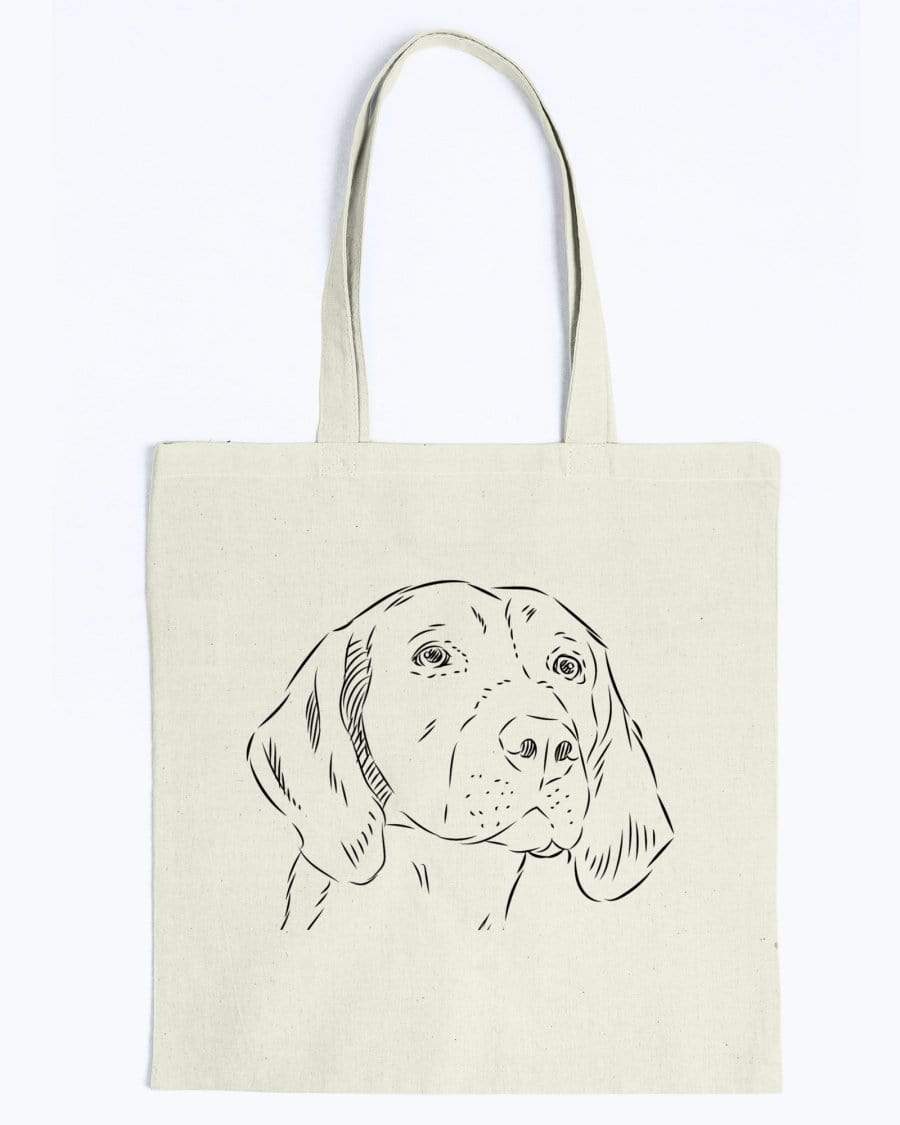 English Foxhound Doodle Dogs Canvas Tote Bag Accessories Natural / M