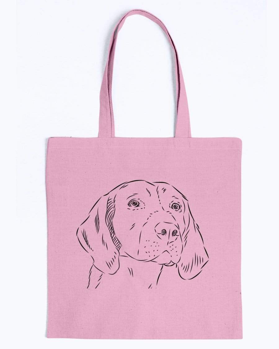 English Foxhound Doodle Dogs Canvas Tote Bag Accessories Pink / M