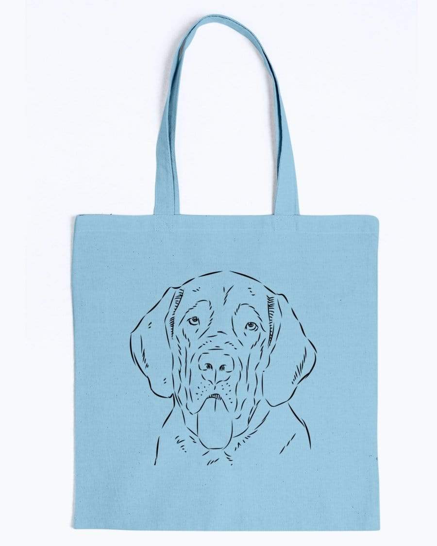 English Mastiff Doodle Dogs Canvas Tote Bag Accessories Light Blue / M