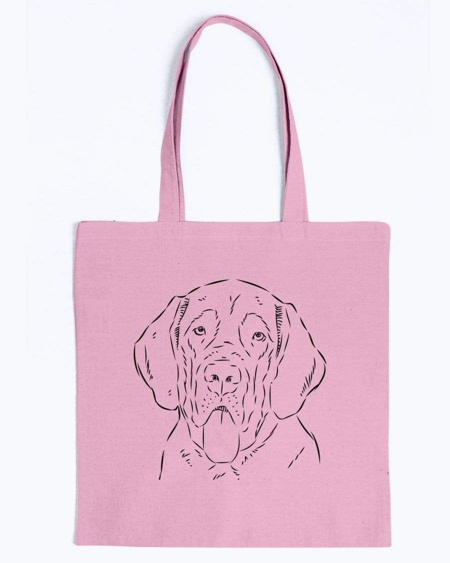 English Mastiff Doodle Dogs Canvas Tote Bag Accessories Pink / M