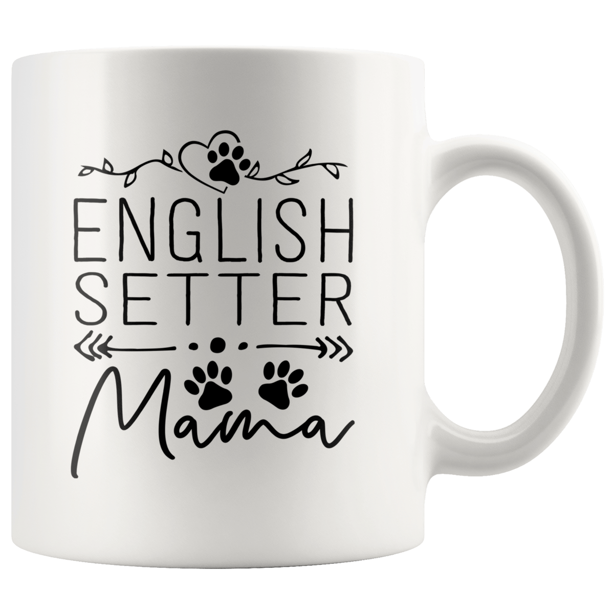 English Setter Dog Mama Coffee / Tea Ceramic Mug - 11oz / 15oz Drinkware 11oz Mug