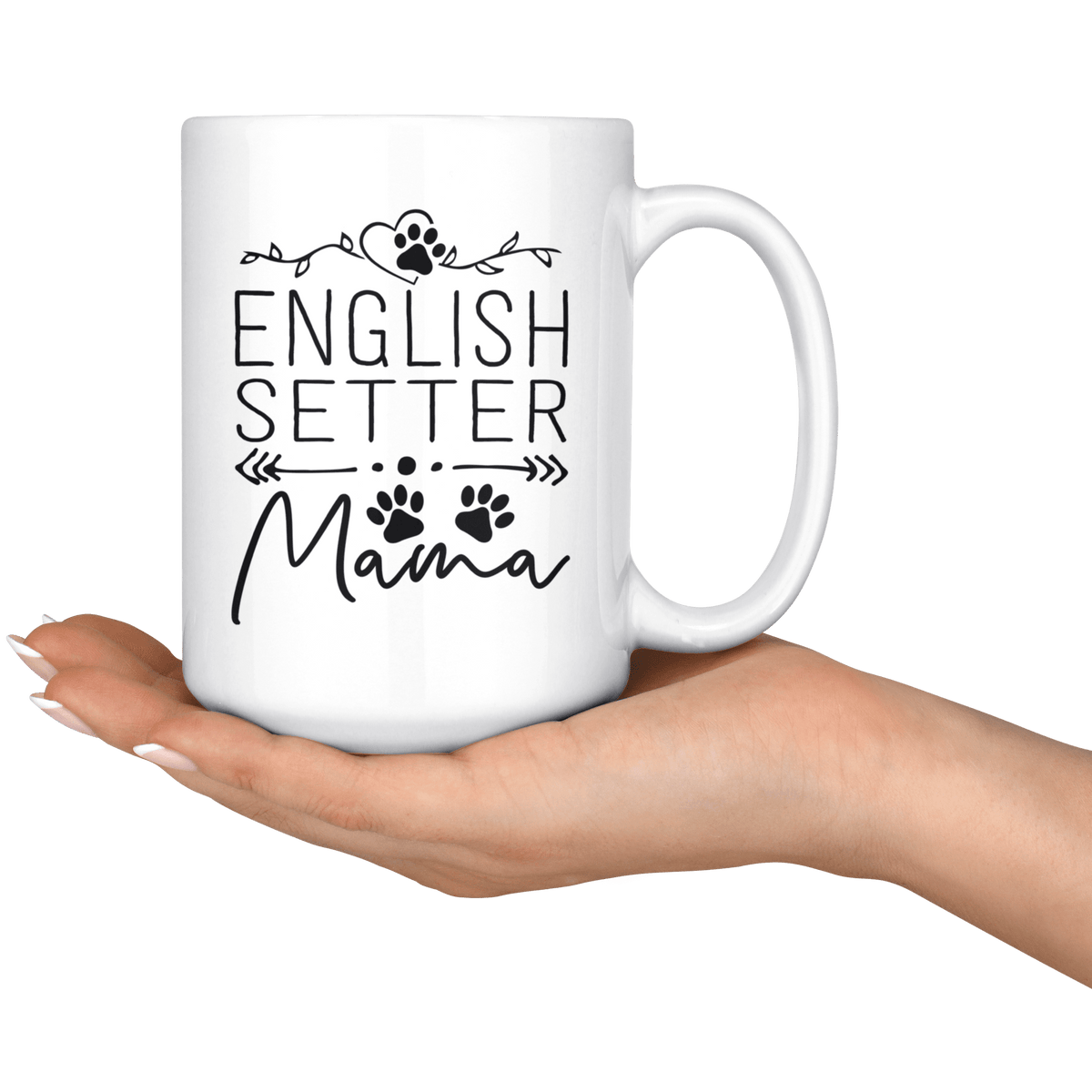 English Setter Dog Mama Coffee / Tea Ceramic Mug - 11oz / 15oz Drinkware
