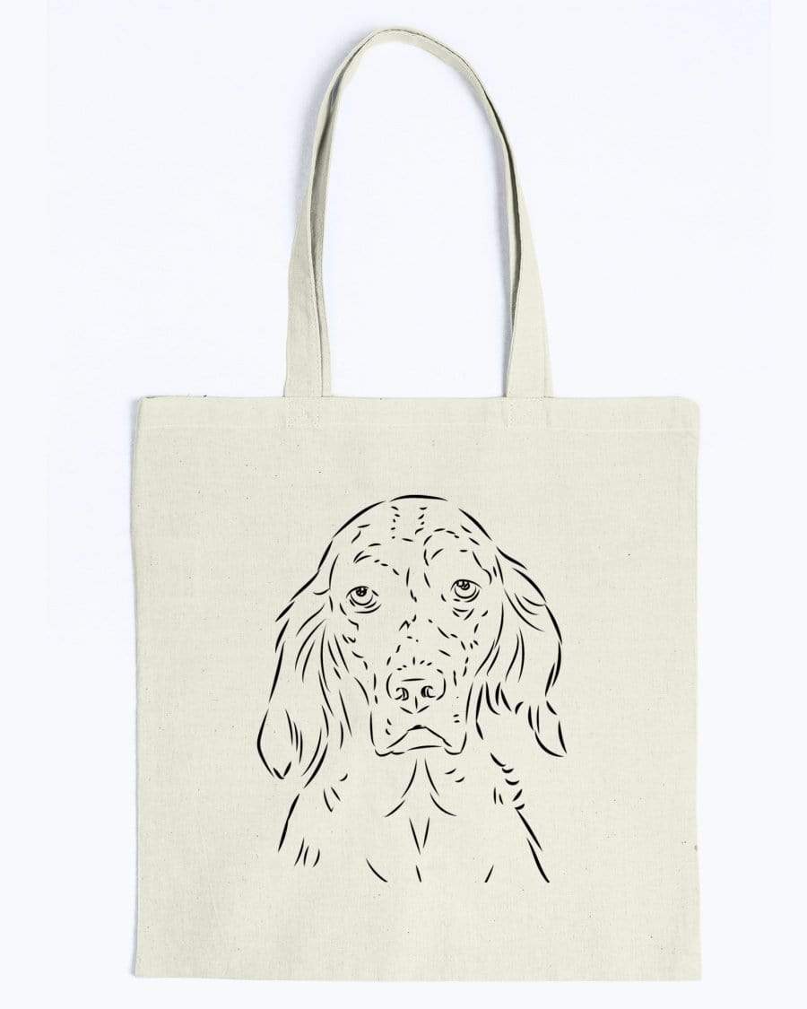 English Setter Doodle Dogs Canvas Tote Bag Accessories Natural / M