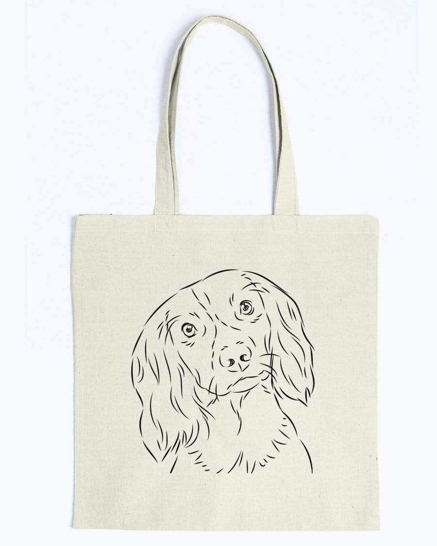 English Springer Spaniel Doodle Dogs Canvas Tote Bag Accessories Natural / M