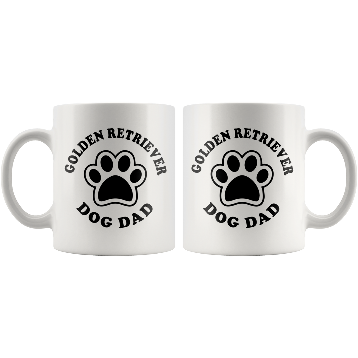 Golden Retriever Dog Dad Coffee / Tea Ceramic Mug - 11oz / 15oz