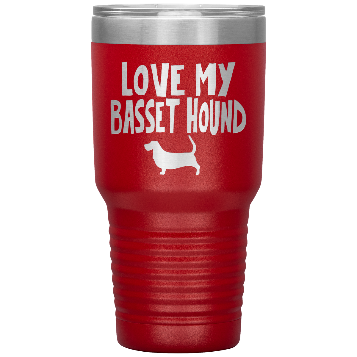 Love My Basset Hound 30 Oz Vacuum Tumbler