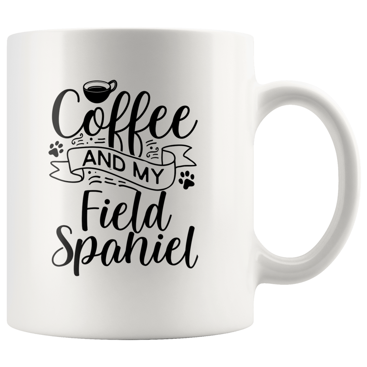 Field Spaniel Coffee and my Dog Coffee / Tea Ceramic Mug - 11oz / 15oz Drinkware 11oz Mug