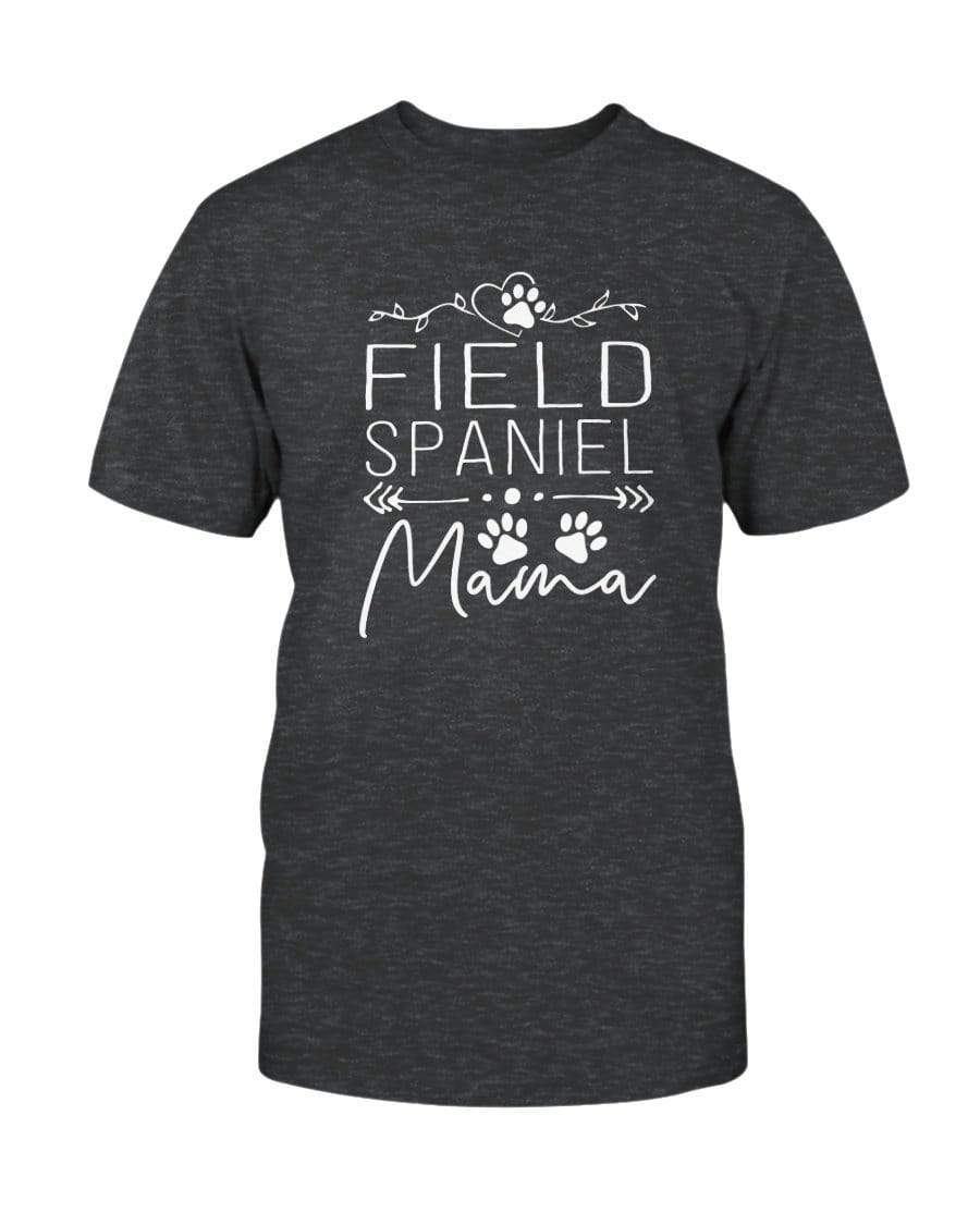 Field Spaniel Dog Mama Super Soft Unisex T-Shirt Shirts Dark Grey Heather / S