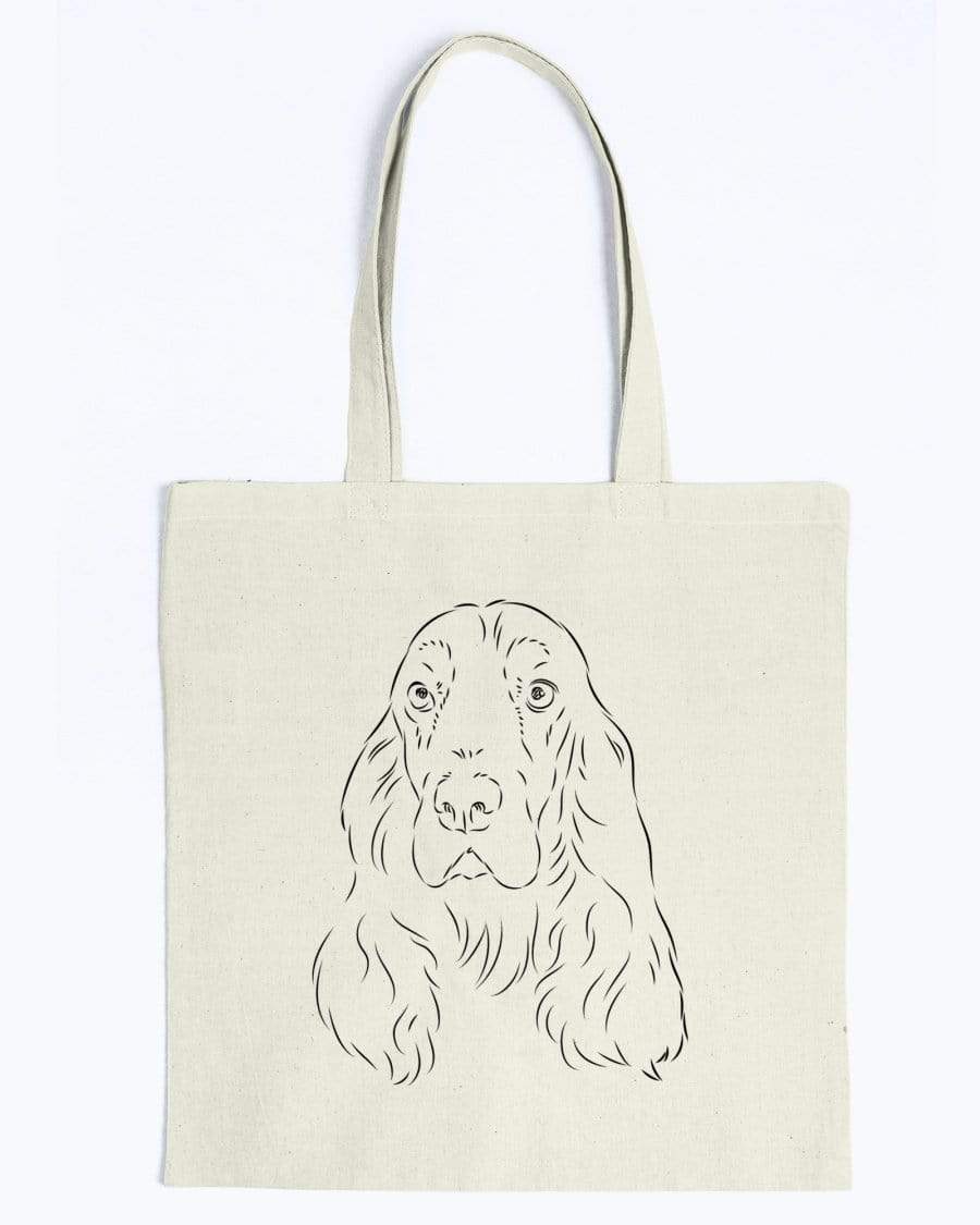 Field Spaniel Doodle Dogs Canvas Tote Bag Accessories Natural / M