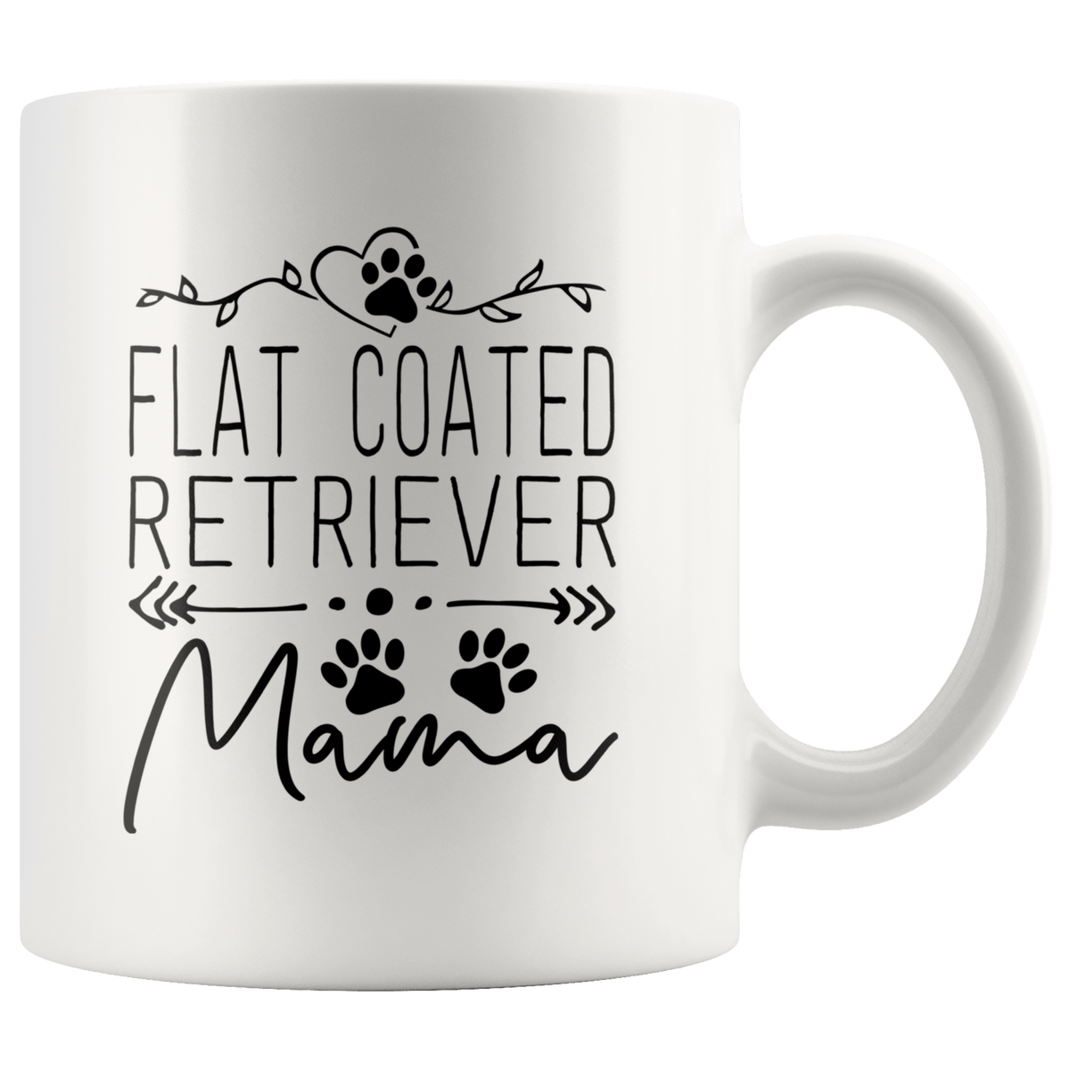 Flat Coated Retriever Dog Mama Coffee / Tea Ceramic Mug - 11oz / 15oz Drinkware 11oz Mug
